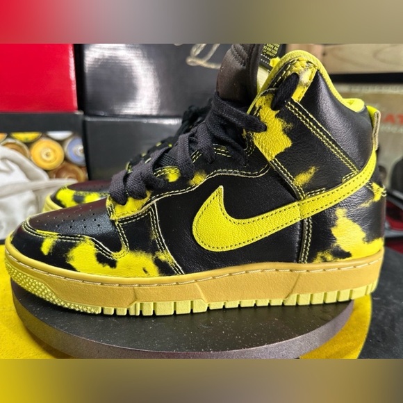 Nike Black and Yellow High-Top Sneakers - Picture 7 of 7